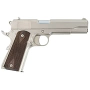 SDS Imports 1911 A1 Stakeout .38 Super Pistol 5" 9rds, Nickel - Elegant and Robust - 10100562