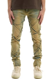 TIE SKINNY JEANS