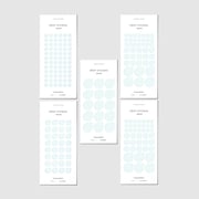 Minimal Shape Sticker Set | Transparent | Drops