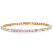 2.00 Cttw 14K Gold Round Lab Grown Diamond Tennis Bracelet | Available in 6.5, 7, 7.5 Inches | Gold Bracelet For Women | F-G Color | VVS-VS Clarity