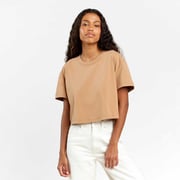 Vintage Cotton Cropped Tee | Cinnamon