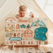Large Busy Board - Montessori Wall Sensory Toy for Toddlers, Ideal 1st Birthday & Christmas Gift | KindlyToys BB13