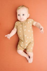 Boho Bird Bamboo Short Romper