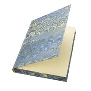 Taccuino con pavone blu e verde