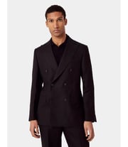 Tailored Fit Black Semi Plain 1913 Suit