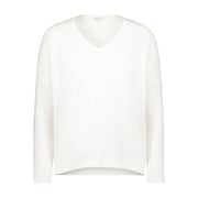 Cotton Cashmere V-Neck Pullover