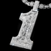 Iced Out Baguette Chosen 1 Pendant