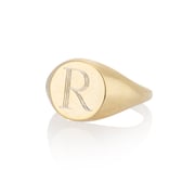 LANA PETITE ROUND PINKY SIGNET RING