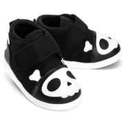 Skull & Crossbones Pirate  Squeaky Toddler Shoes | Black/White