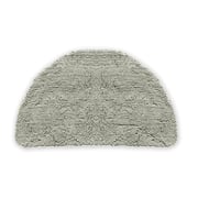 Absorbent Microfiber Dog Mat - Half Moon - Light Gray
