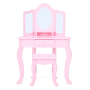 Fantasy Fields Lady Alessandra Kids Corner Vanity Table & Stool, Pink