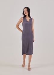 Chalina Padded Bustier Column Midi Dress