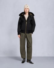 GOLD SERIES ORIGINAL SAINTE FLAVIE BOMBER JACKET-BLACK/BLACK