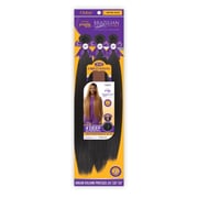 Outre Human Hair Blend Weave Premium Purple Pack Brazilian Boutique Virgin Volume Pressed 26", 28", 30"+ Free 4" Deep Lace Parting Piece