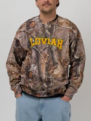 Spiky Camo Tree Crewneck Sweatshirt