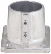 Structural Pipe Fitting: Base Flange, 2 in For Pipe Size, For 2 3/8 in Actual Pipe Outer Dia, Base