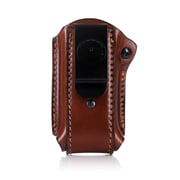 IWB/OWB Clip on Magazine Leather Pouch with Retention Screw