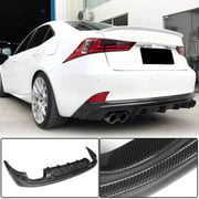 Lexus IS F IS200t IS250 IS300 IS350 2013-2016 Rear Bumper Diffuser Carbon Fiber