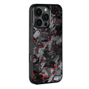 iPhone | Red Flake Real Forged Chunk Carbon Fiber Phone Case | CLASSIC Series