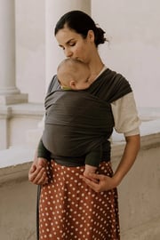 Boba Classic Baby Wrap Organic Dark Gray