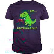 T-rex Dinosaur I Am Unstoppable T-shirt Xmas