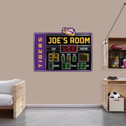 LSU Tigers - Football Scoreboard Graphic - With Personalized Name - Official NCAA - Vinyl Transfer Decal