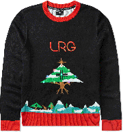 LRG LIT XMAS SWEATER - BLACK
