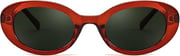 FEISEDY Sunglasses Womens, Retro Oval Sun Glasses Men, Small 90s Style B4128