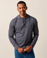 Wycliff Striped Long-Sleeve T-Shirt Hoodie