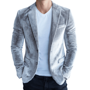 Men's Vintage Casual Velvet Blazer MTA1629H1TO