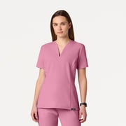 Calix Fit & Flare Scrub Top - Lavender