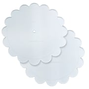 Cake Safe Scalloped Acrylic Discs, 6" - Set of 2