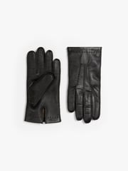 Black Hairsheep Leather Cashmere Lined Gloves | Mackintosh