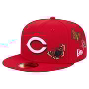 Men's Cincinnati Reds New Era Red 59FIFTY Felt Fitted Hat