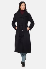 Long City Coat, Black