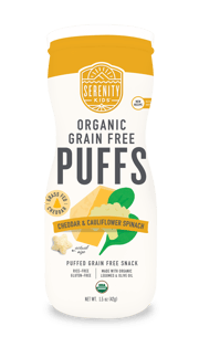 Cheddar & Cauliflower Spinach Organic Grain Free Puffs