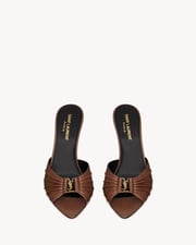 BABYLONE mules in smooth leather