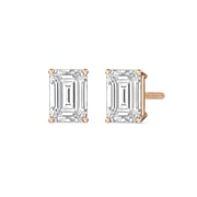 Classic Emerald Stud Earrings (F/G VS+)