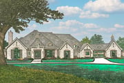 Plan 48495FM: One-Story French Country House Plan Under 3300 Square Feet with Bonus Expansion