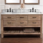 Fairmont Designs Napa 60" Double Bowl Open Shelf Vanity - Sonoma Sand