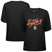 Women's Detroit Tigers Levelwear Black Bloom Sizzle T-Shirt