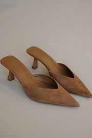 Mod Heel-Chestnut Suede