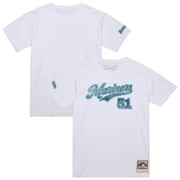 Men's Seattle Mariners Ichiro Suzuki Mitchell & Ness White Cooperstown Collection Player T-Shirt