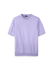 Supima Cotton Crew Neck Sweater - Lavender