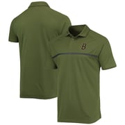 Men's Boston Red Sox Levelwear Olive Delta Sector Raglan Polo