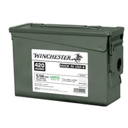 Winchester 5.56 MM M855 62 FMJ Lake City 420RDs STRIPPER CLIP (GREEN TIP)