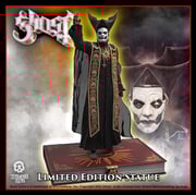 Ghost Papa Emeritus IV Black Robes KnuckleBonz Statue