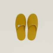 Simple Waffle Slippers - Mustard