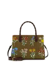 Genovese Satchel - Tuscan Fields Embroidery