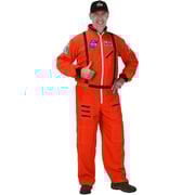 Classic Orange Astronaut Suit & Cap Adult Costume